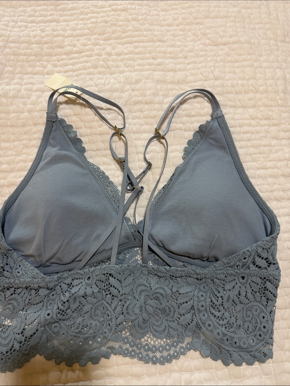 NWT Aerie Lace Bralette in Dusty Blue - Women Intimates - Picture 3 of 4